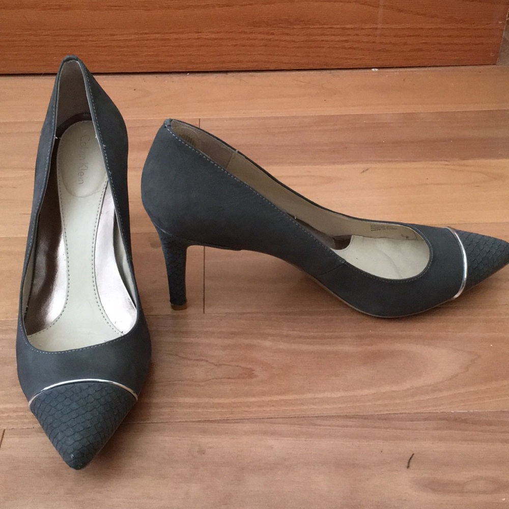 Calvin Klein suede heels